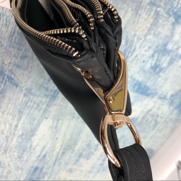 Le Miel 3-piece vegan faux leather wristlet black - Picture 3 of 7